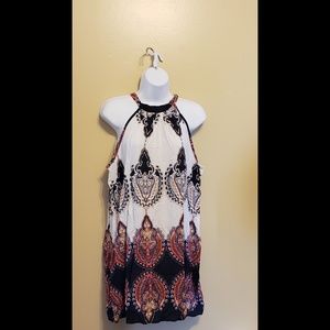 Boho short halter dress XL
